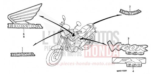 MARQUE (2) FX650Y de 2000